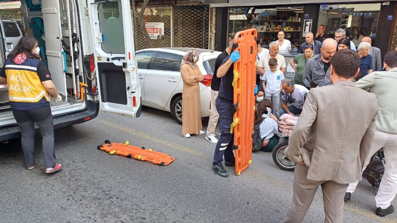 Yol ortasında inmeye &ccedil;alıştı, kazaya sebep oldu: 1 yaralı
