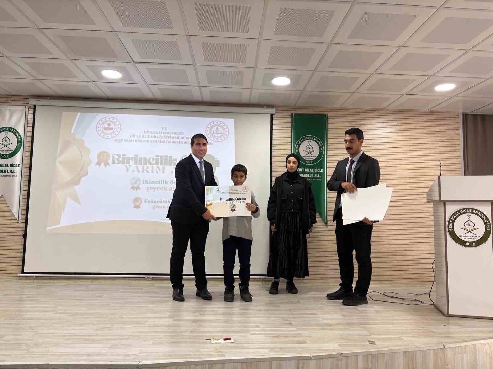 Dicle Şehit Bilal Dicle Anadolu İmam Hatip Lisesi’nde aynı günde 3 anlamlı etkinlik