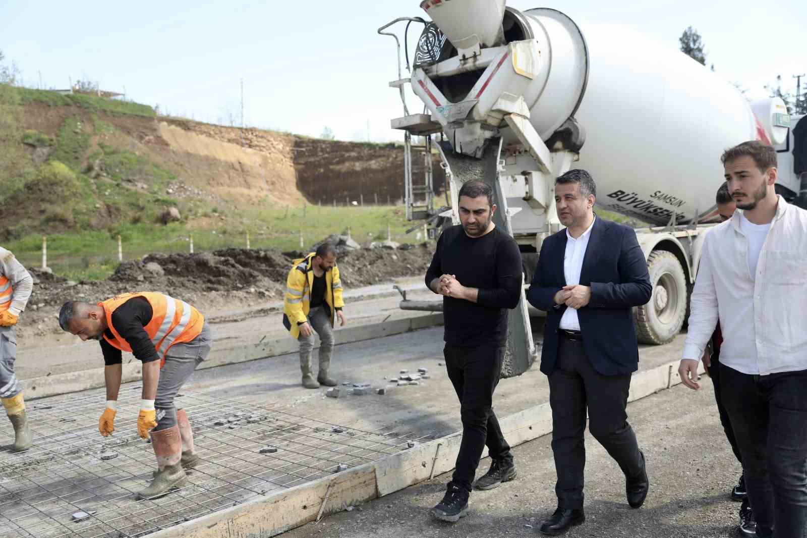 Samsun Adli Tıp Grup Başkanlığı yol çalışmaları