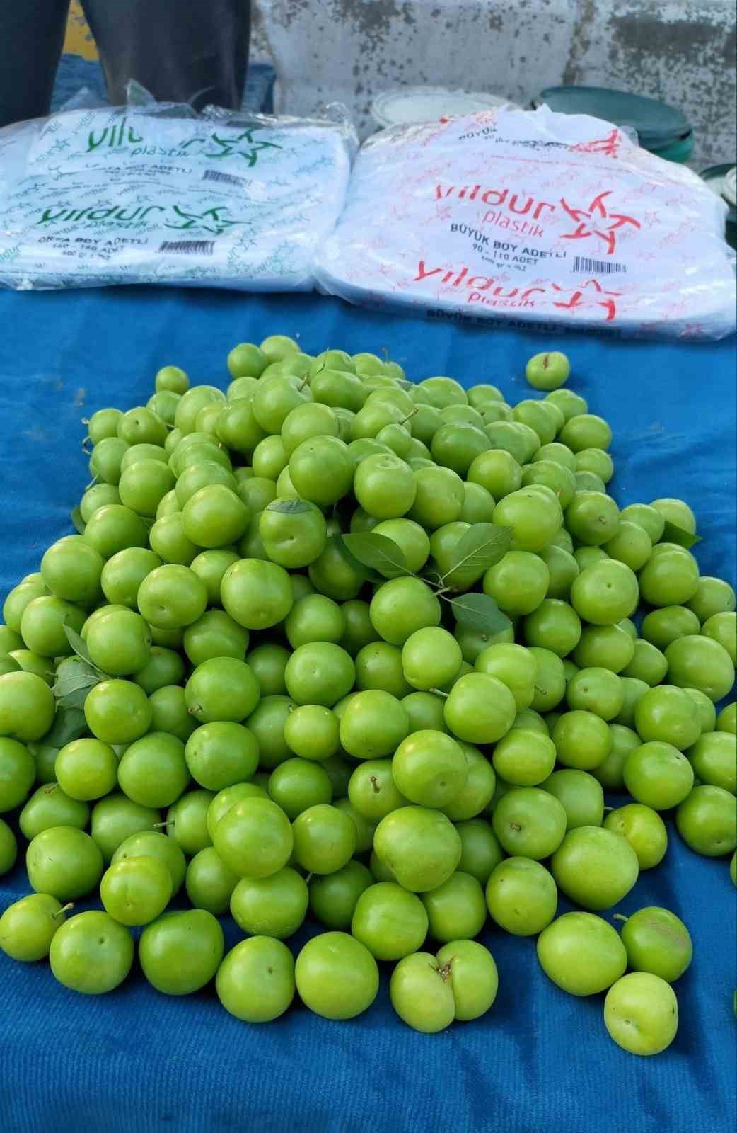 Vazge&ccedil;ilmez yaz meyvesi erik tezgahlarda yerini aldı

