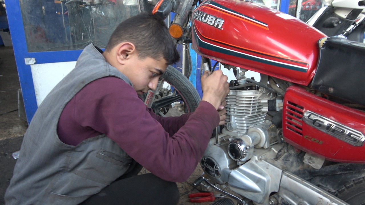 Motosiklet tutkusu meslekle buluştu