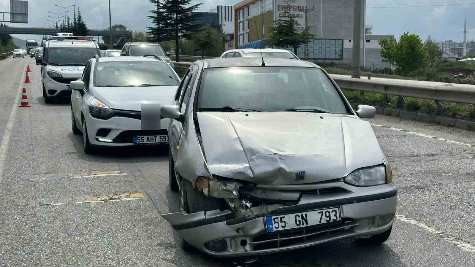 Samsun’da otomobiller çarpıştı: 1 yaralı