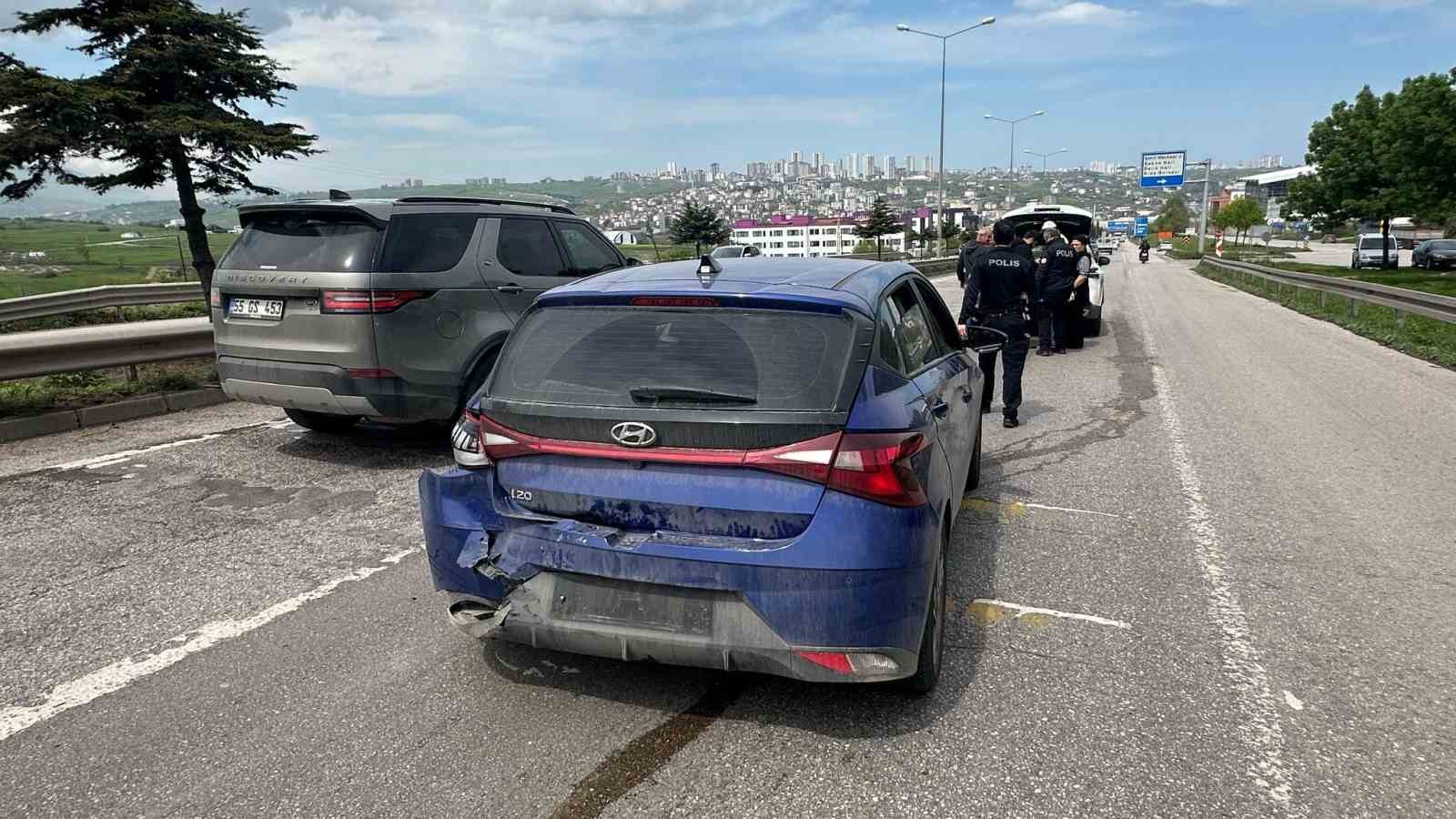 Samsun’da otomobiller çarpıştı: 1 yaralı