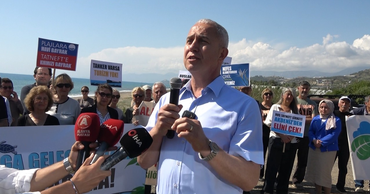 Alanya’da Aytemiz LPG dolum tesisine ’hayır’ eylemi