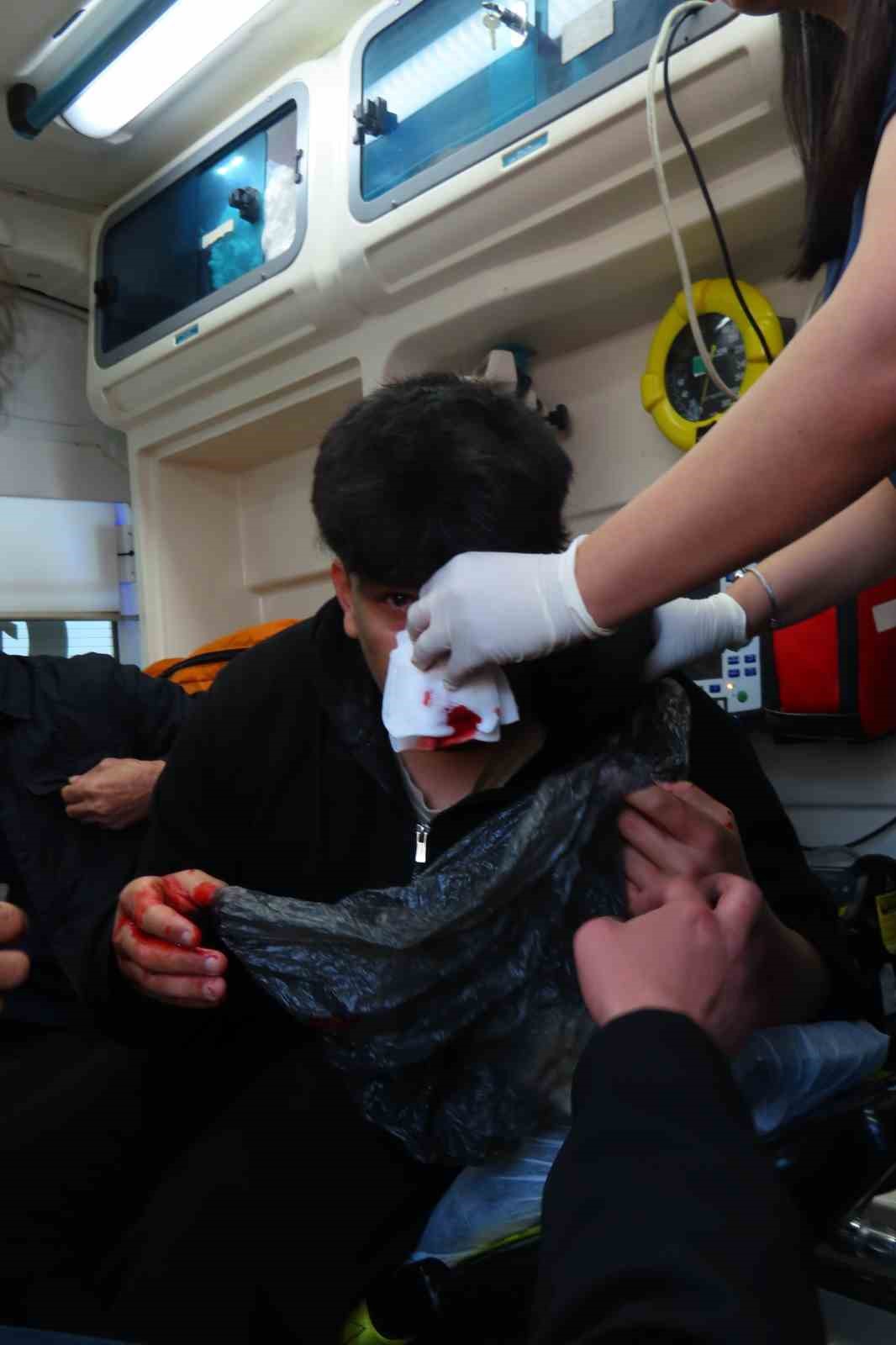 Amatör maçta taraftarlar birbirine girdi, polis güçlükle ayırdı
