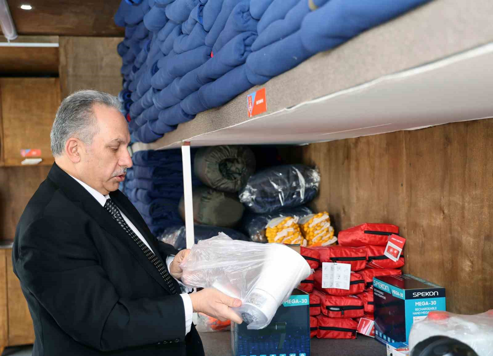 Talas’ta acil durum konteynerleri güven veriyor