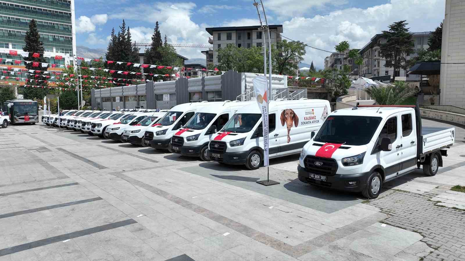 Kahramanmaraş&rsquo;a 48 yeni hizmet aracı
