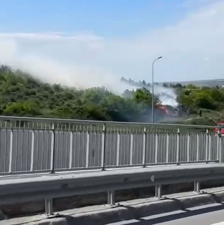 Arnavutköy’de ormanlık alanda yangın