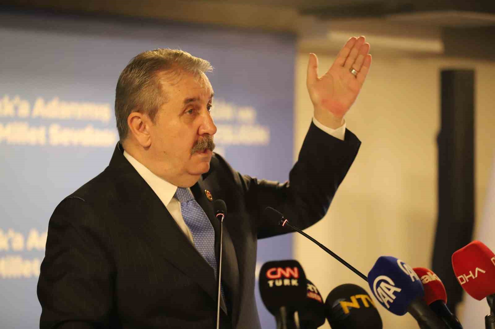 BBP Genel Başkanı Destici: "Depreme, depremden önce hazırlanmamız gerektiğini ifade etmeye çalışıyorum"