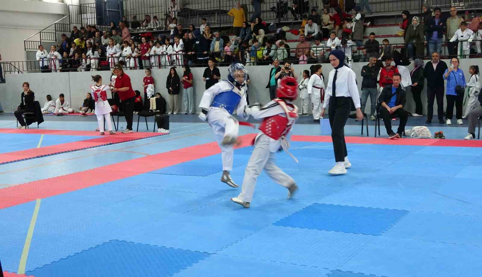 Kütahya’da Minikler Taekwondo Yarışmaları ilgi gördü