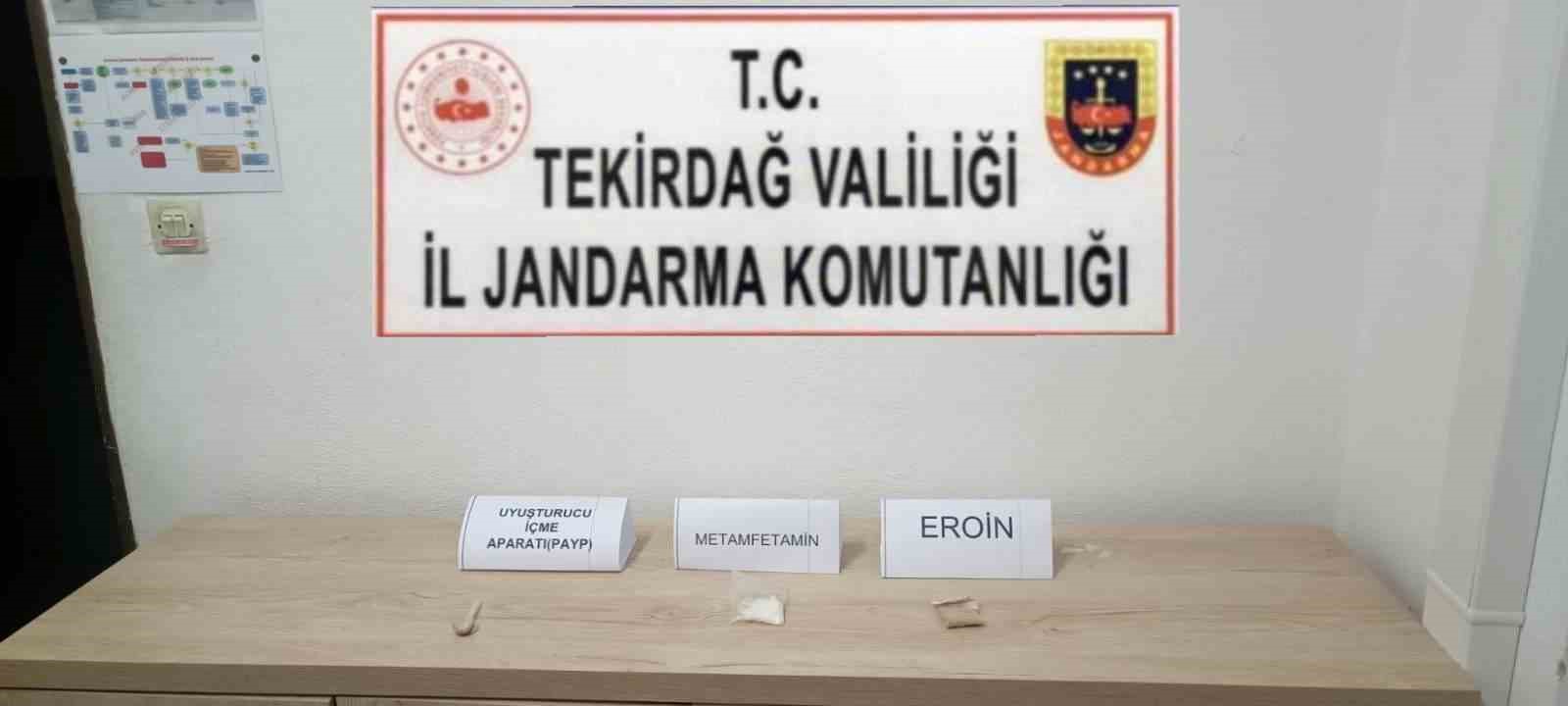 Tekirdağ’da jandarmadan uyuşturucu ve kaçak tütün operasyonları