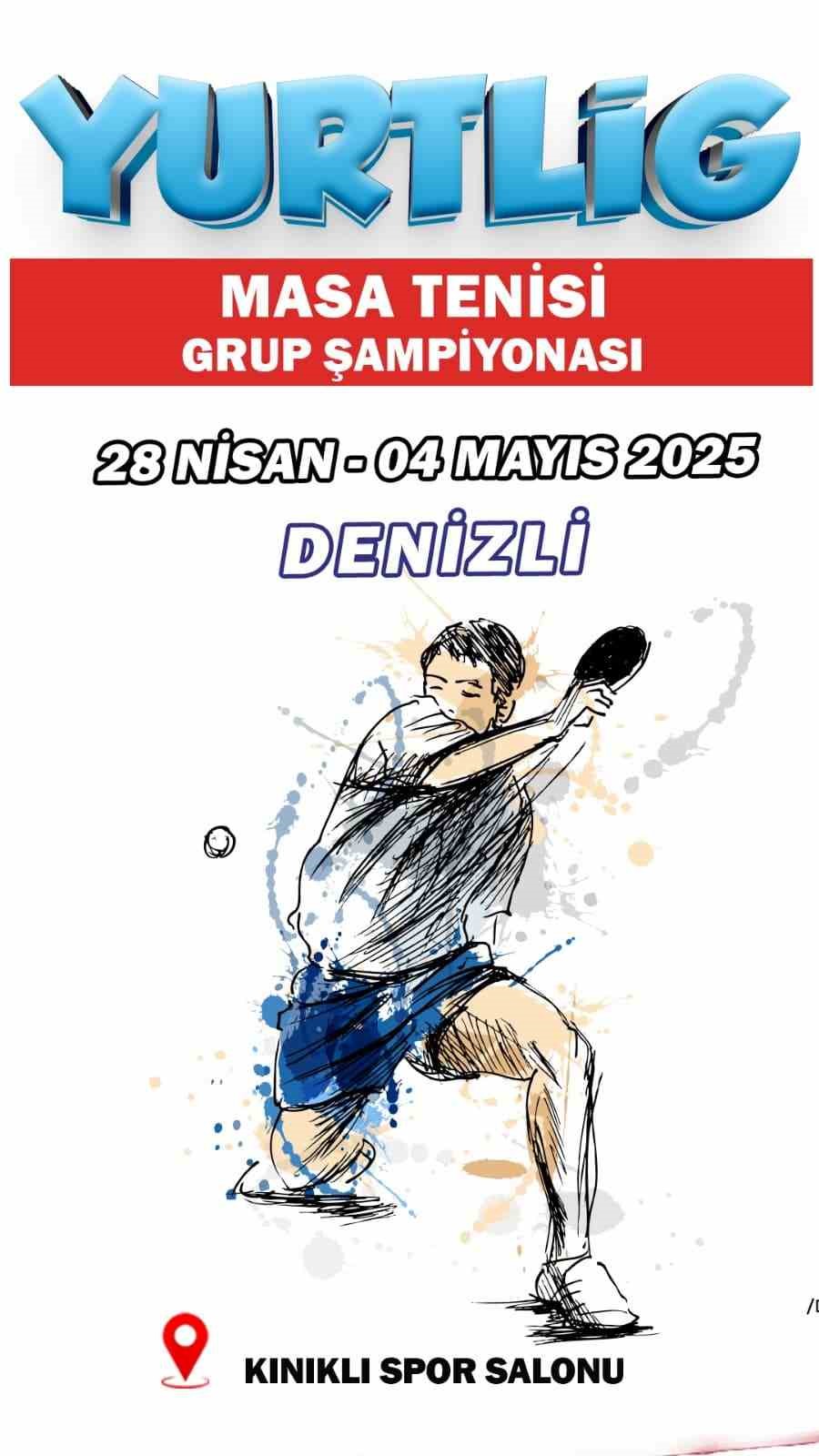 Yurtlar masa tenisinde kozlarını Denizli&rsquo;de paylaşacak
