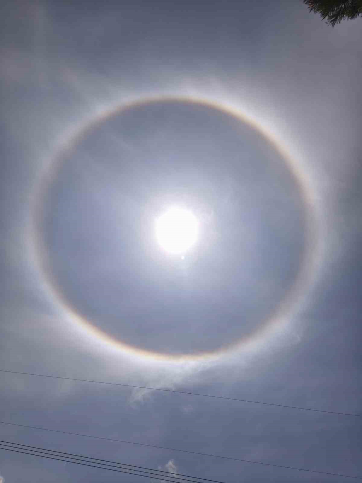 Işık halkası &lsquo;Halo&rsquo; Develi&rsquo;de g&ouml;r&uuml;ld&uuml;
