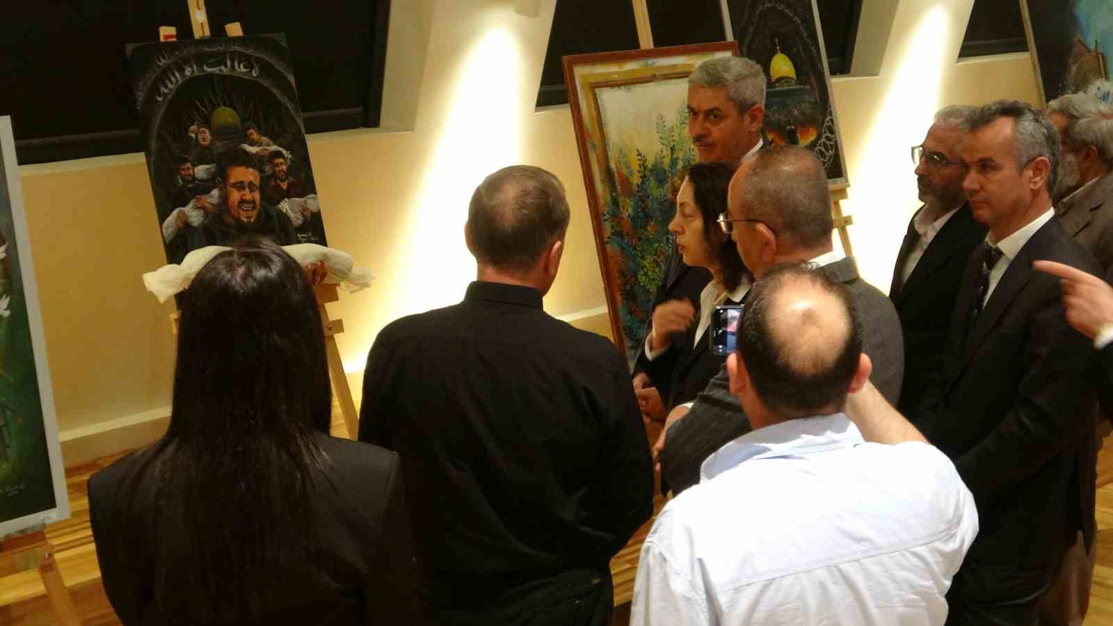 Konya’da Kudüs ve Gazze temalı resim sergisi