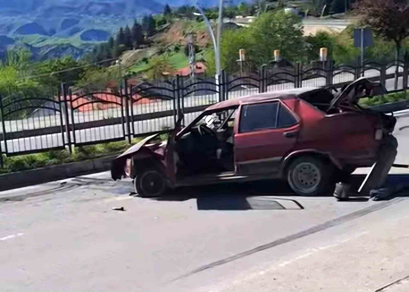 Tunceli’de araç takla attı: 1 yaralı