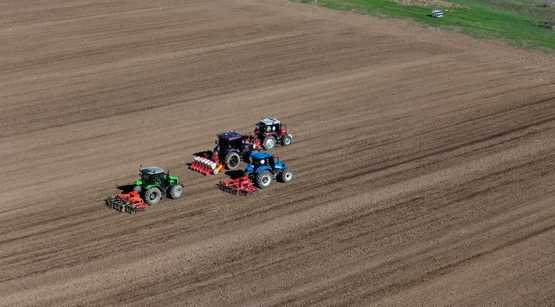 Sivas’ta şeker pancarı toprakla buluştu