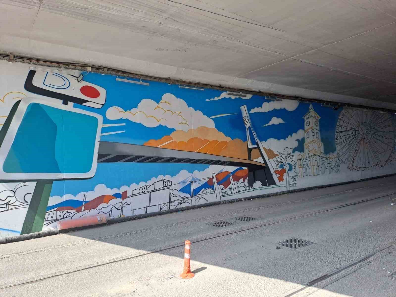 TEM Otoyolu alt geçidine estetik dokunuş