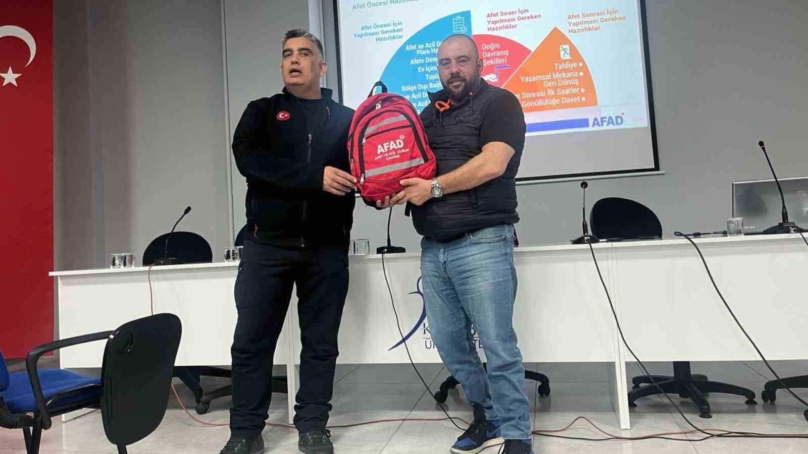 Safranbolu MYO personeli için ’Afet Farkındalık Eğitimi’
