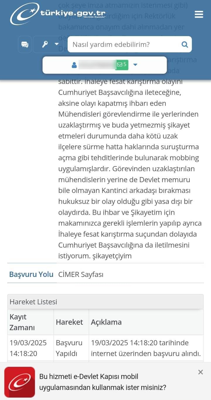 Dicle &Uuml;niversitesi&rsquo;nde 400 d&ouml;n&uuml;ml&uuml;k arazinin usuls&uuml;zce el altından kiralandığı iddiası CİMER&rsquo;e yazıldı
