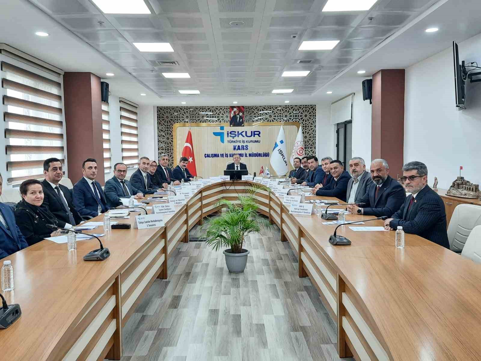 Kars’ta İl İstihdam ve Mesleki Eğitim Kurulu toplantısı yapıldı