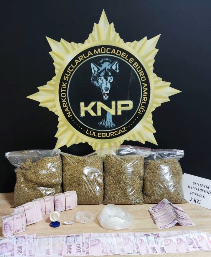 Kırklareli’nde uyuşturucu operasyonu: 2 tutuklama