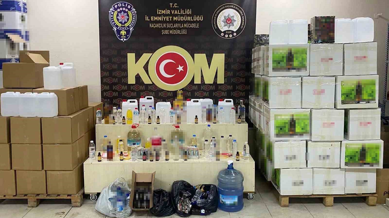 İzmir’de kaçakçılık operasyonu: 6 milyon liralık malzeme ele geçirildi