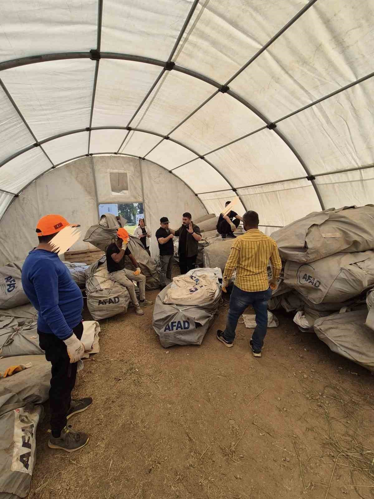 AFAD çadırları muhtemel afetlere hazırlandı