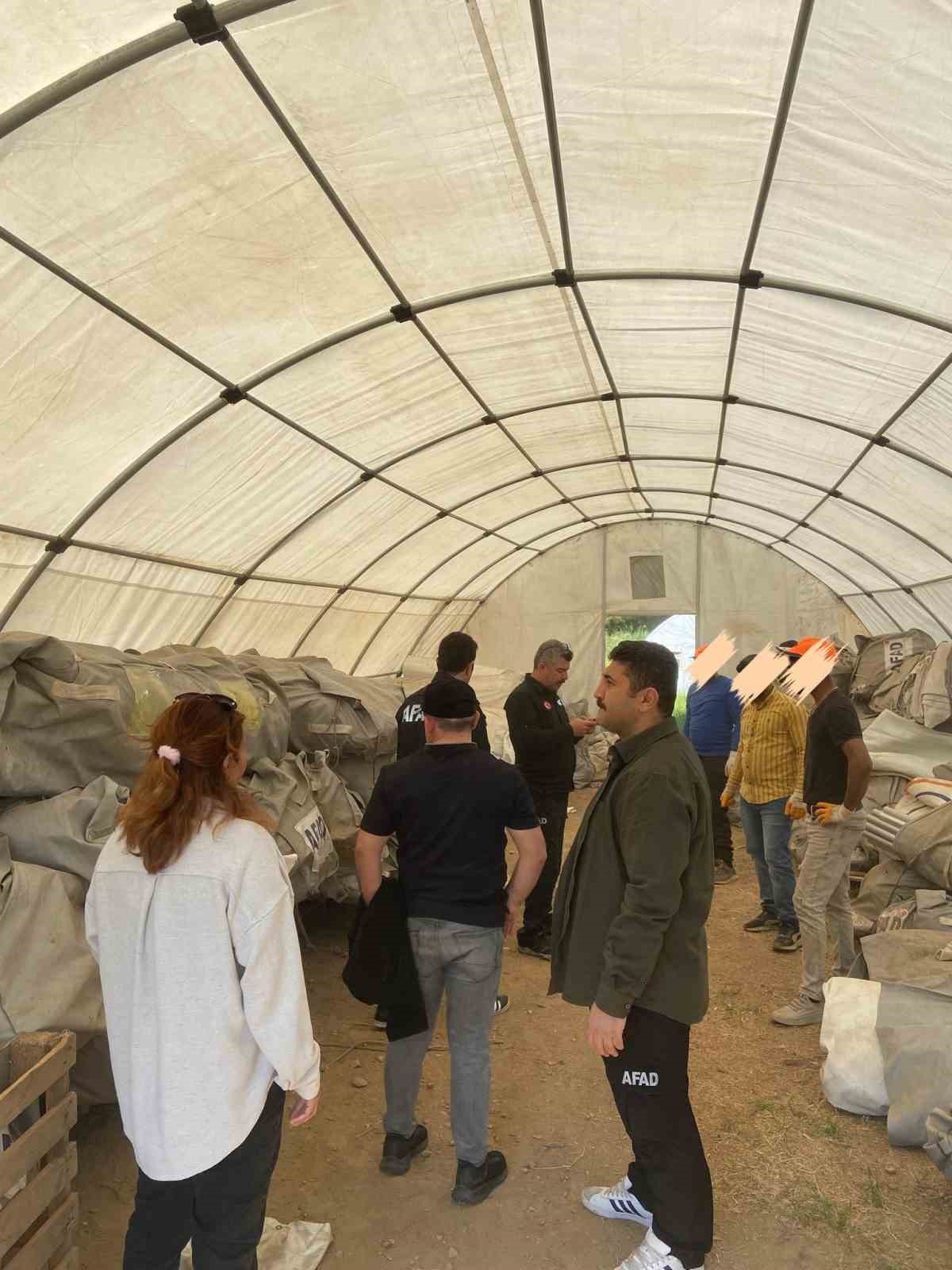 AFAD çadırları muhtemel afetlere hazırlandı