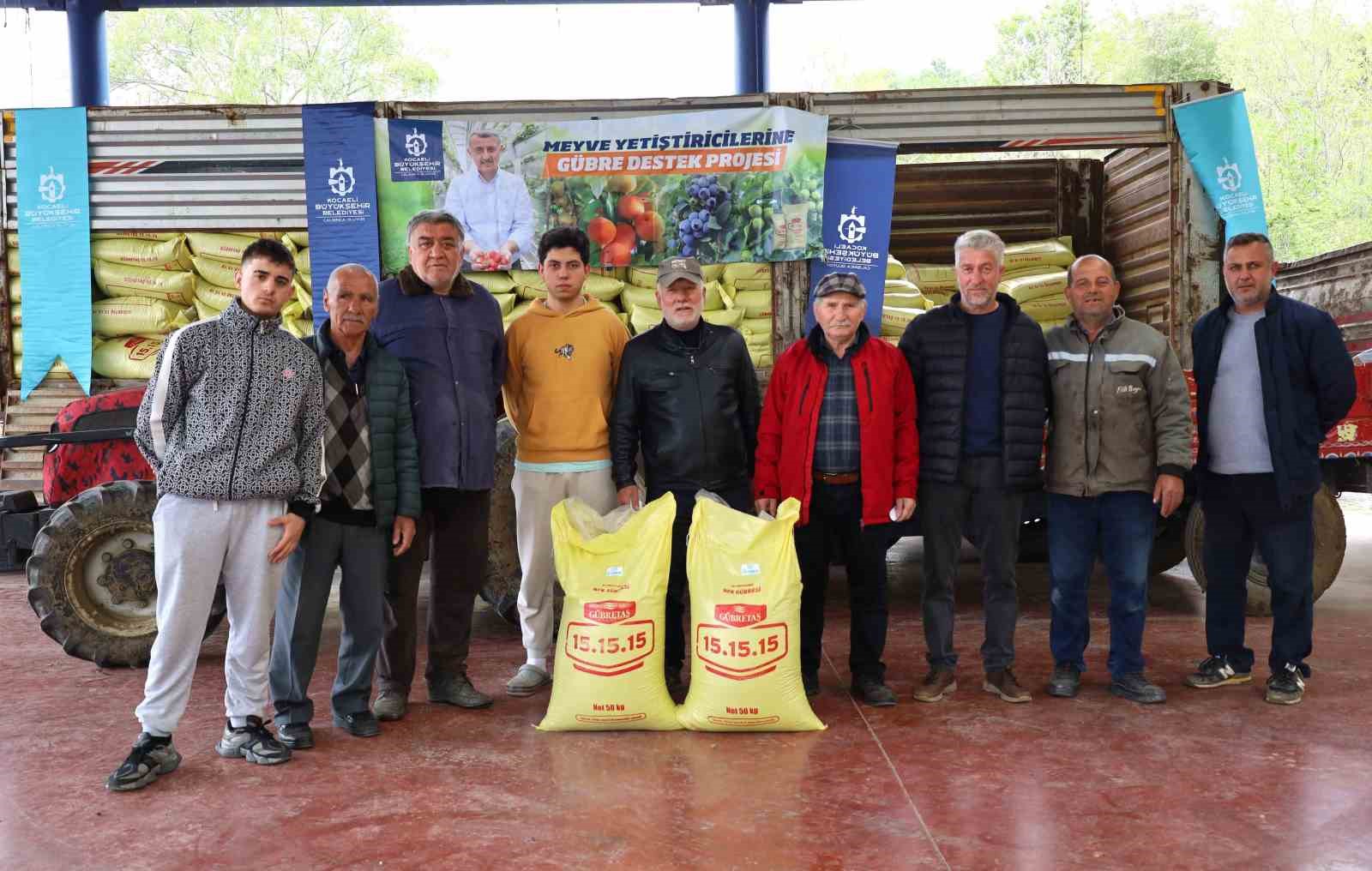 Üreticilere gübre desteği
