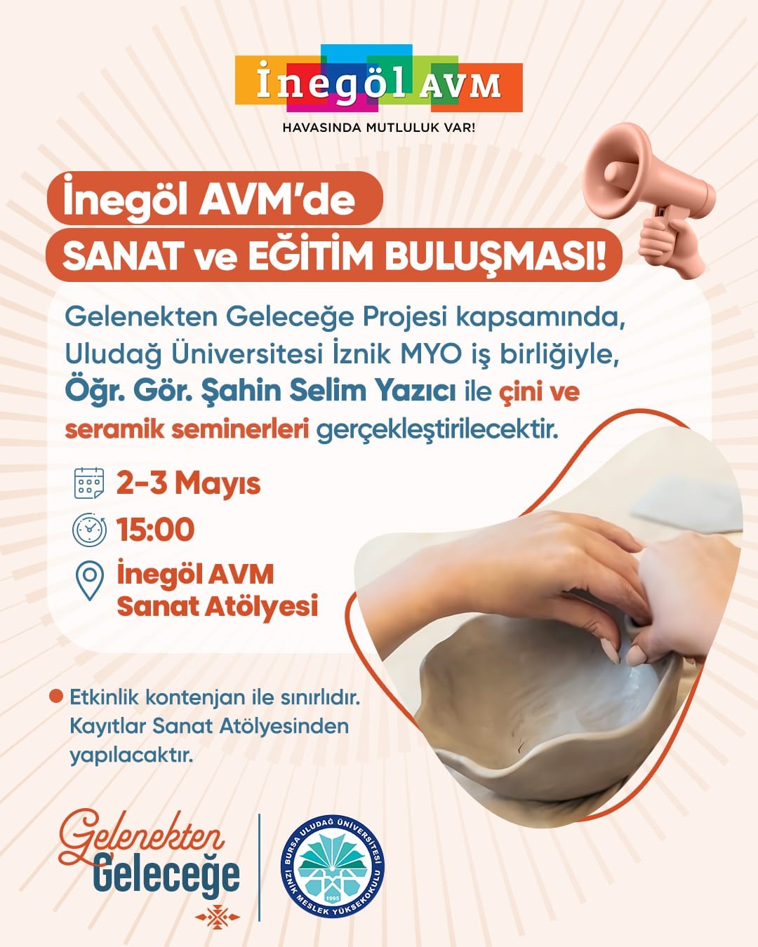 İnegöl AVM’de geleneksel sanatlarda ilham dolu bir deneyim
