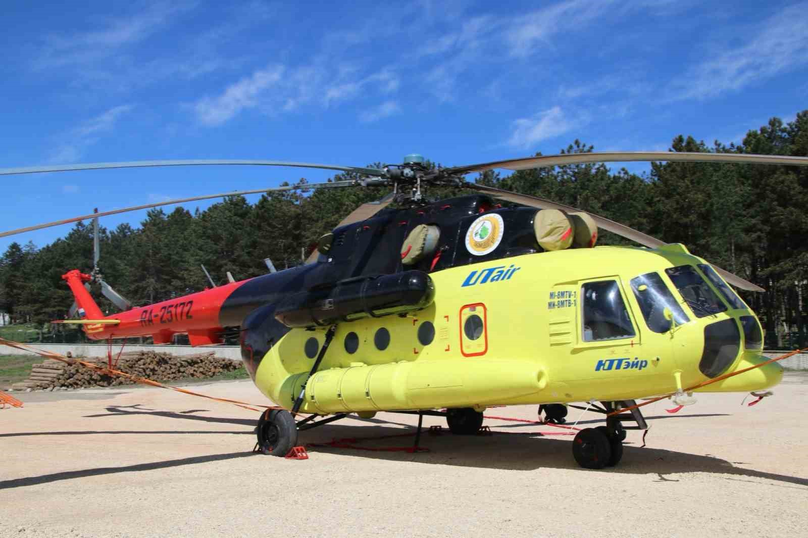 Yangın söndürme helikopteri Bolu’da konuşlandırıldı
