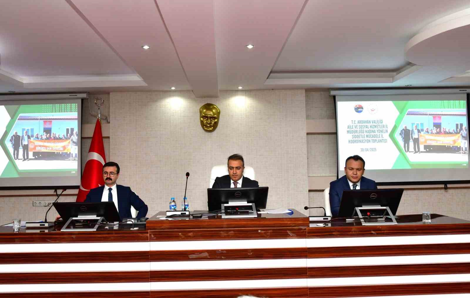 Ardahan’da Kadına Yönelik Şiddetle Mücadele Koordinasyon toplantısı yapıldı