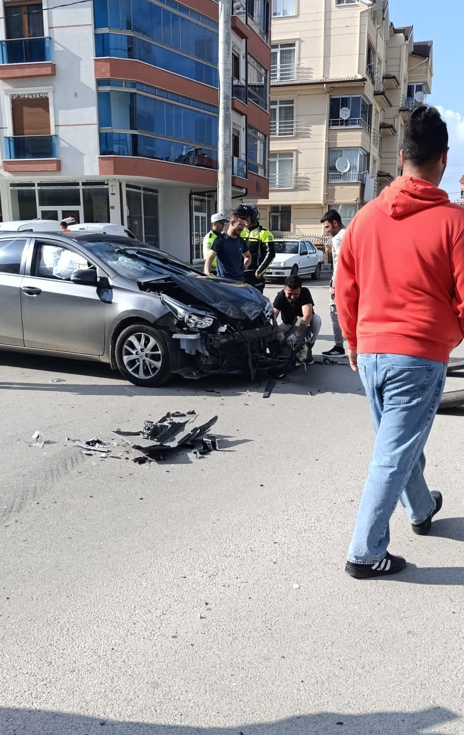 Beyşehir&rsquo;de kaza anı kamerada
