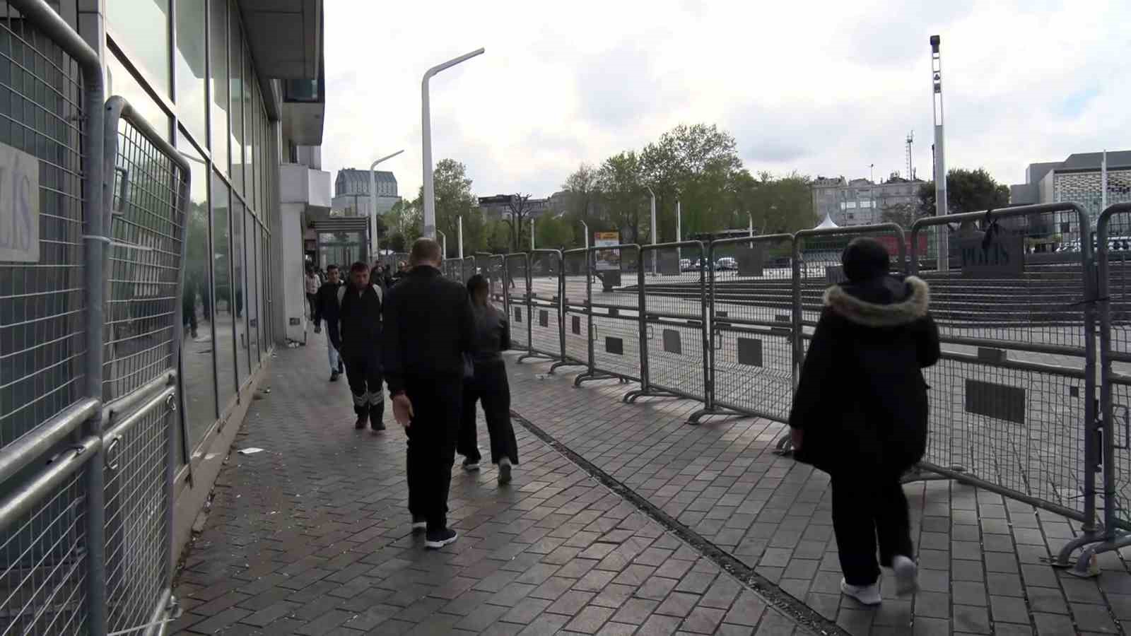 Taksim Meydanı ve İstiklal Caddesi’ne çıkan yollarda 1 Mayıs tedbirleri
