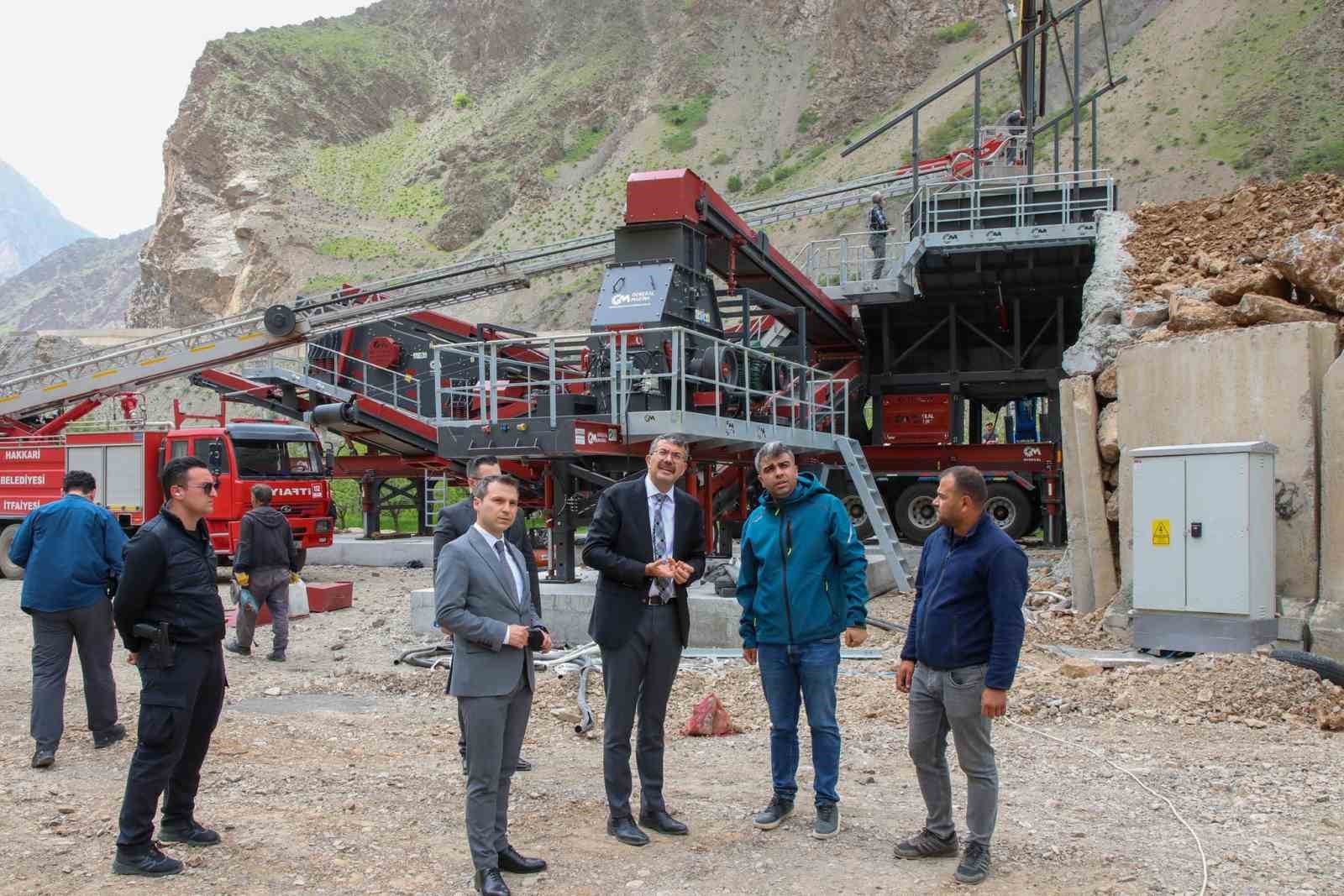 Hakkari’de 150 tonluk üretim kapasiteli tesis kuruluyor