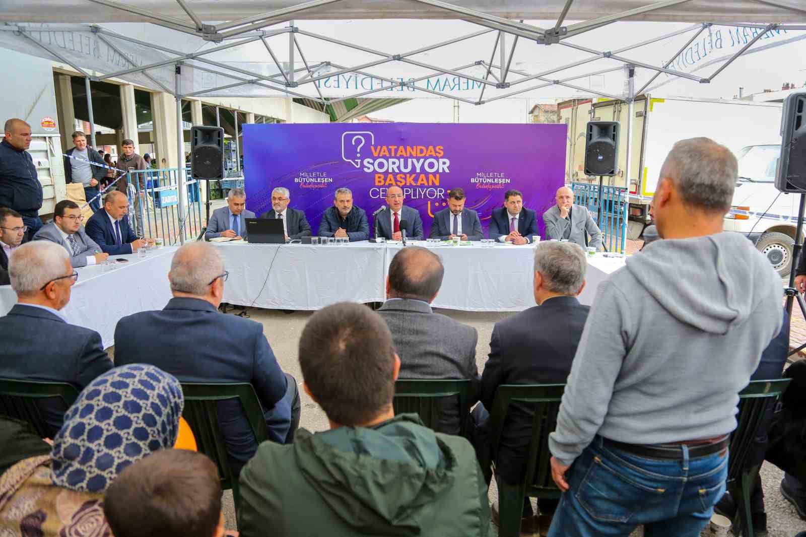 Meram’ın mahallelerinde hizmet seferberliği sürüyor