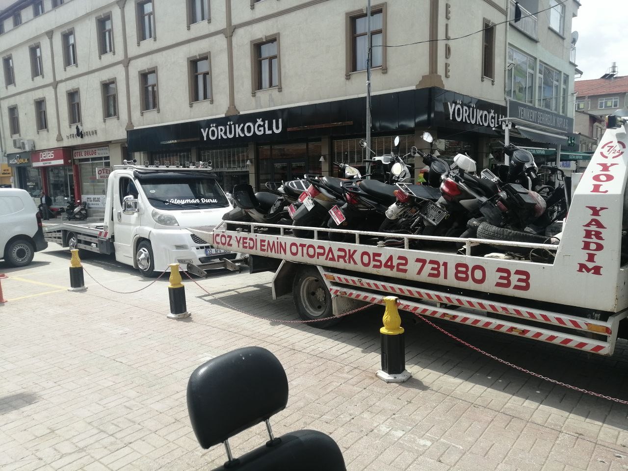 Yalvaç’ta tescil plakası bulunmayan 55 motosiklet trafikten men edildi