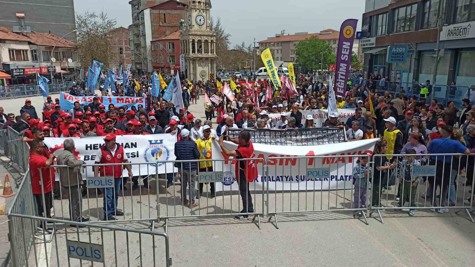 Malatya&rsquo;da 1 Mayıs kutlandı
