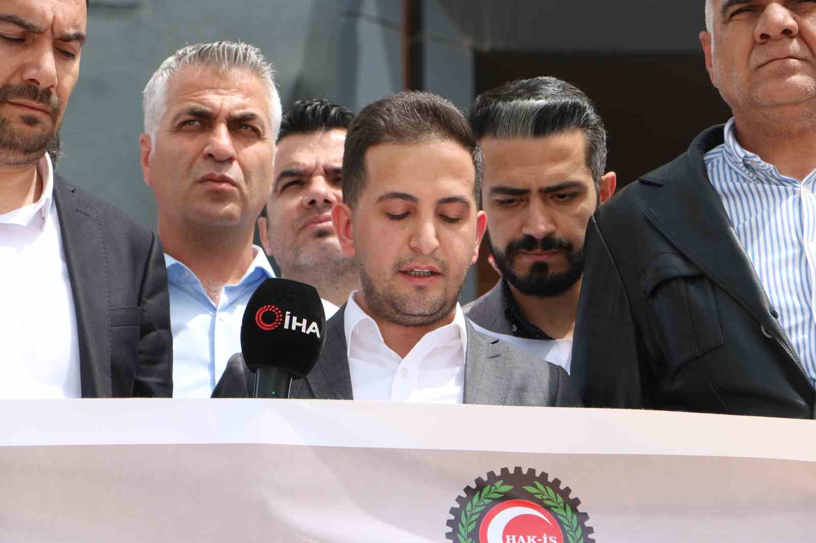 HAK-İŞ Konfederasyonu Diyarbakır İl Başkanı Aküzüm, 1 Mayıs’ı kutladı