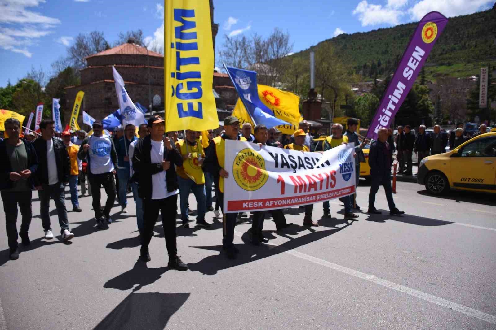 Afyonkarahisar&rsquo;da 1 Mayıs kutlamaları
