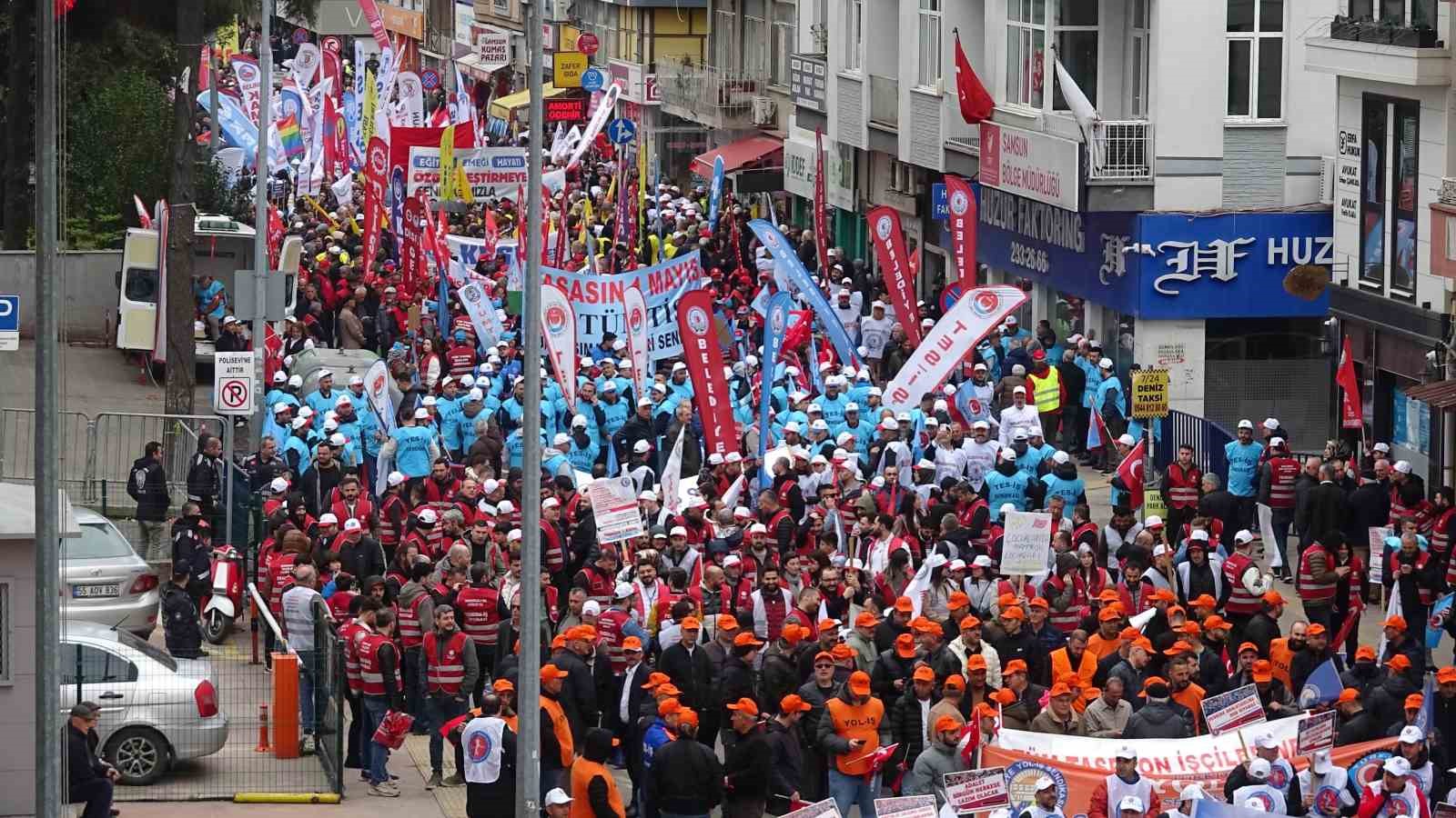 Samsun’da 1 Mayıs kutlamaları