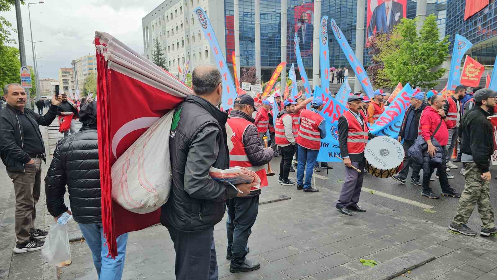 Kayseri’de 1 Mayıs coşkusu