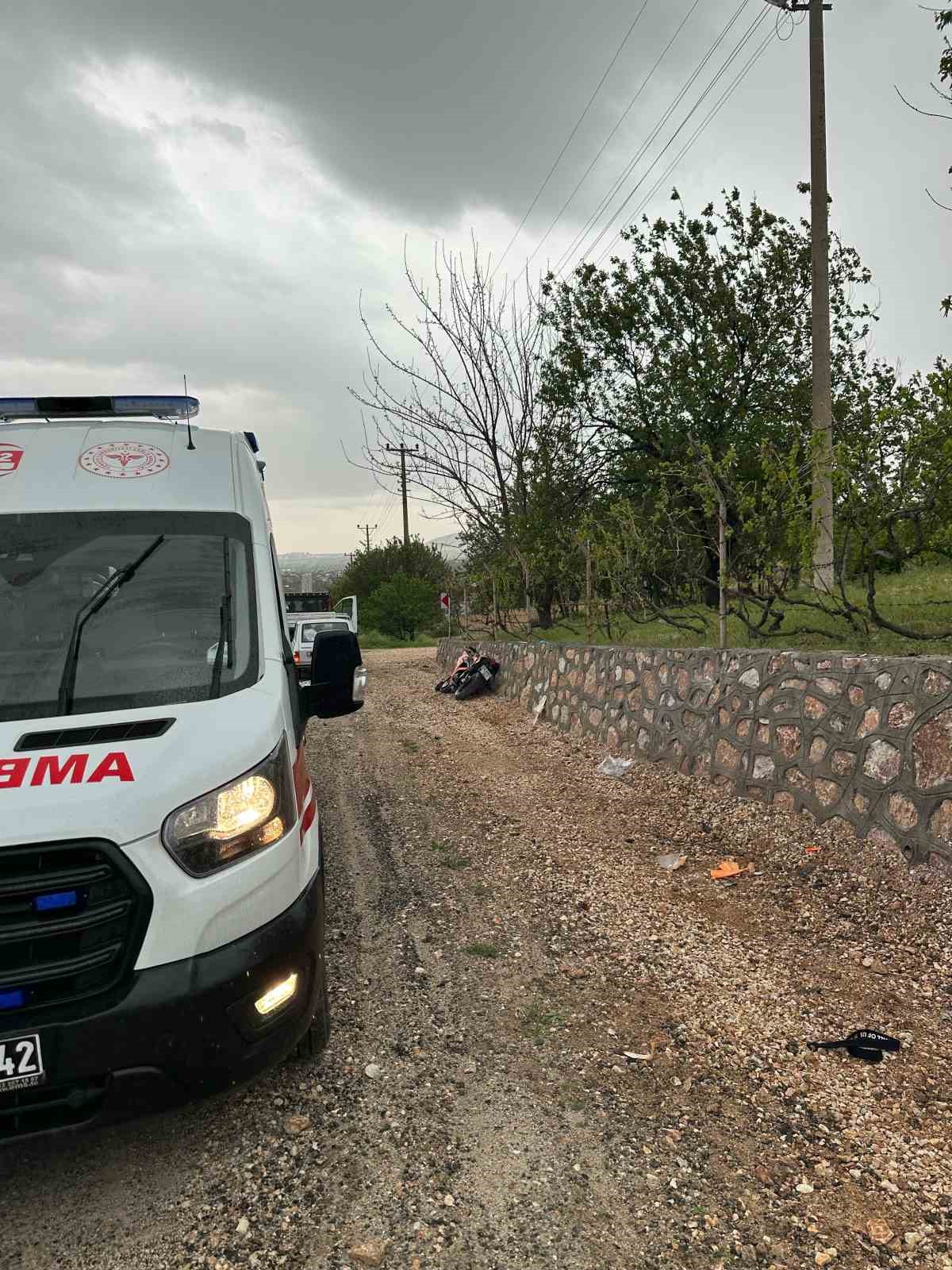 Elazığ’da motosiklet kazası: 1 yaralı