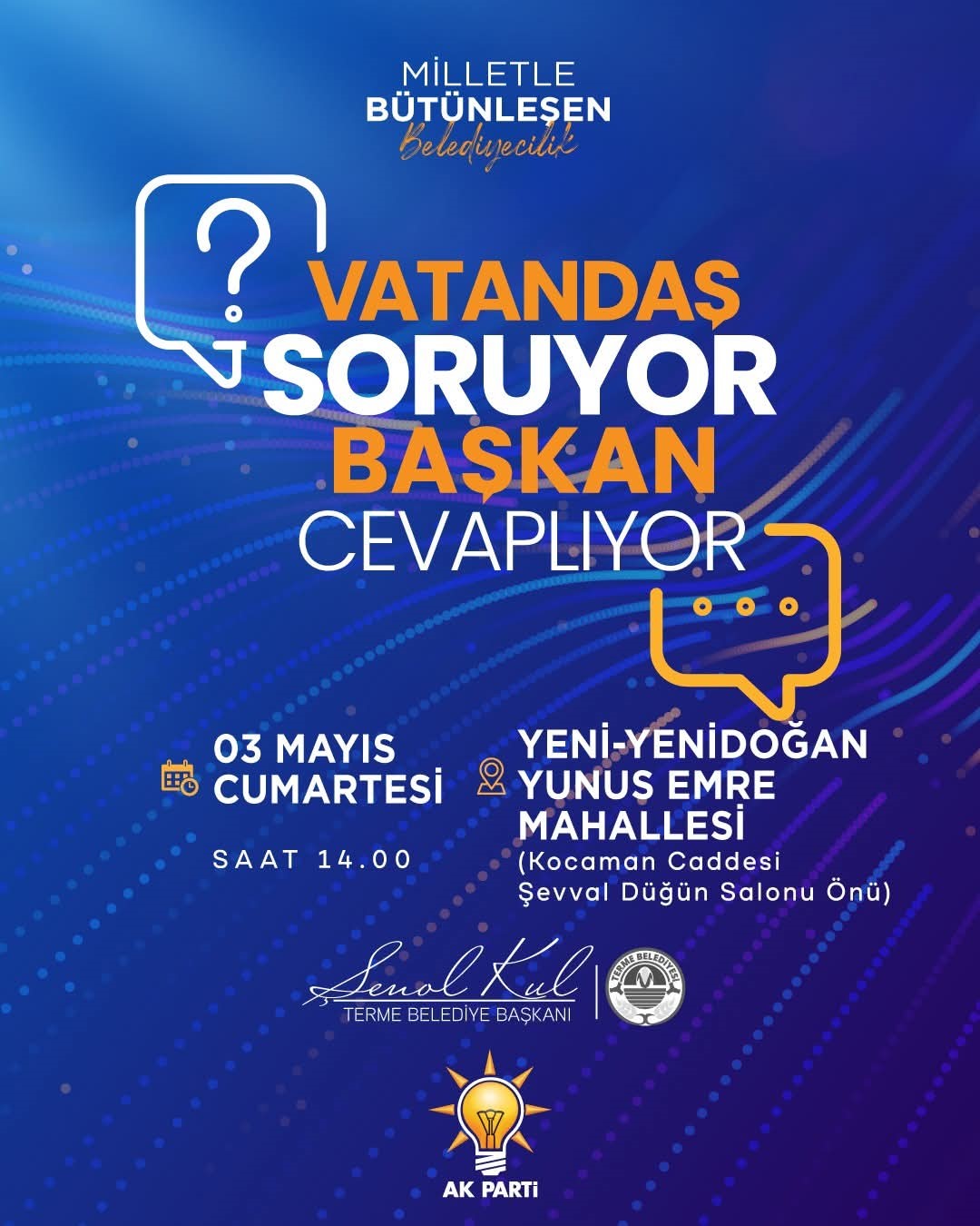 Başkan Kul mahalle sakinleriyle buluşacak
