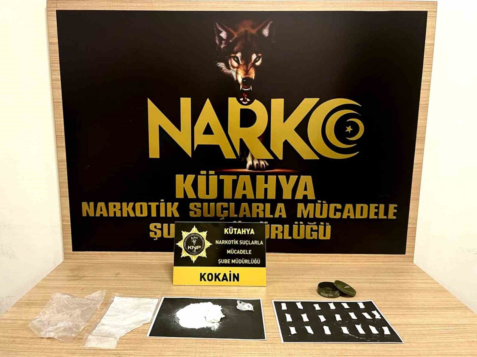 Kütahya’da uyuşturucu operasyonu, 2 kişi tutuklandı