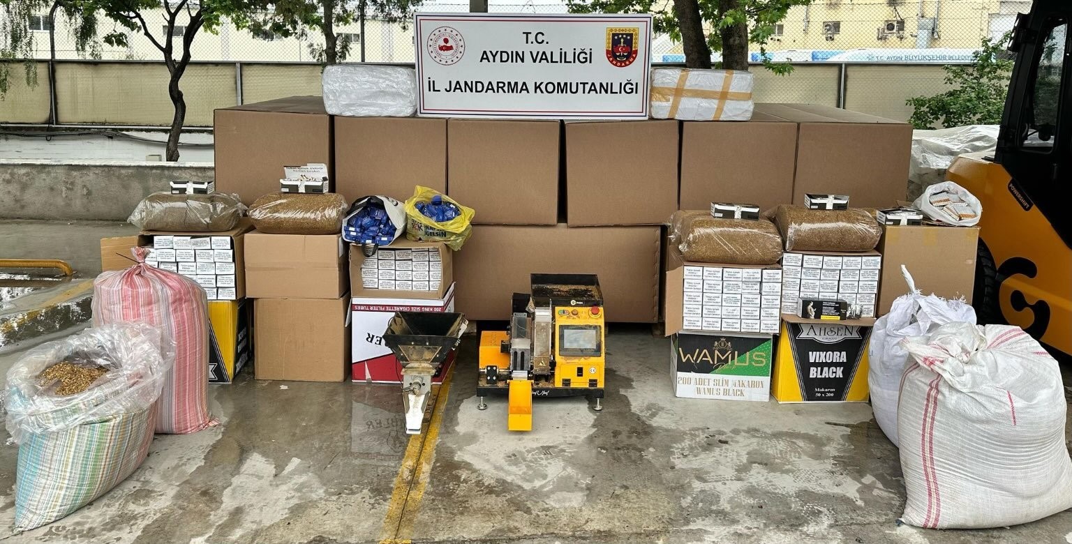 Jandarma ekipleri 685 bin makaron ele geçirildi