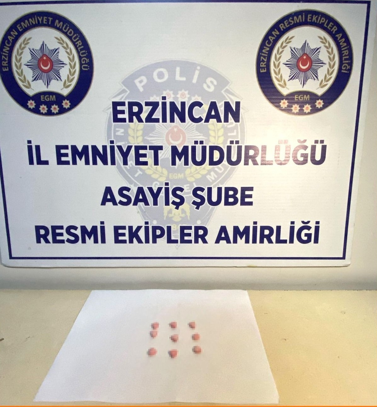 Erzincan’da uyuşturucu madde ele geçirildi