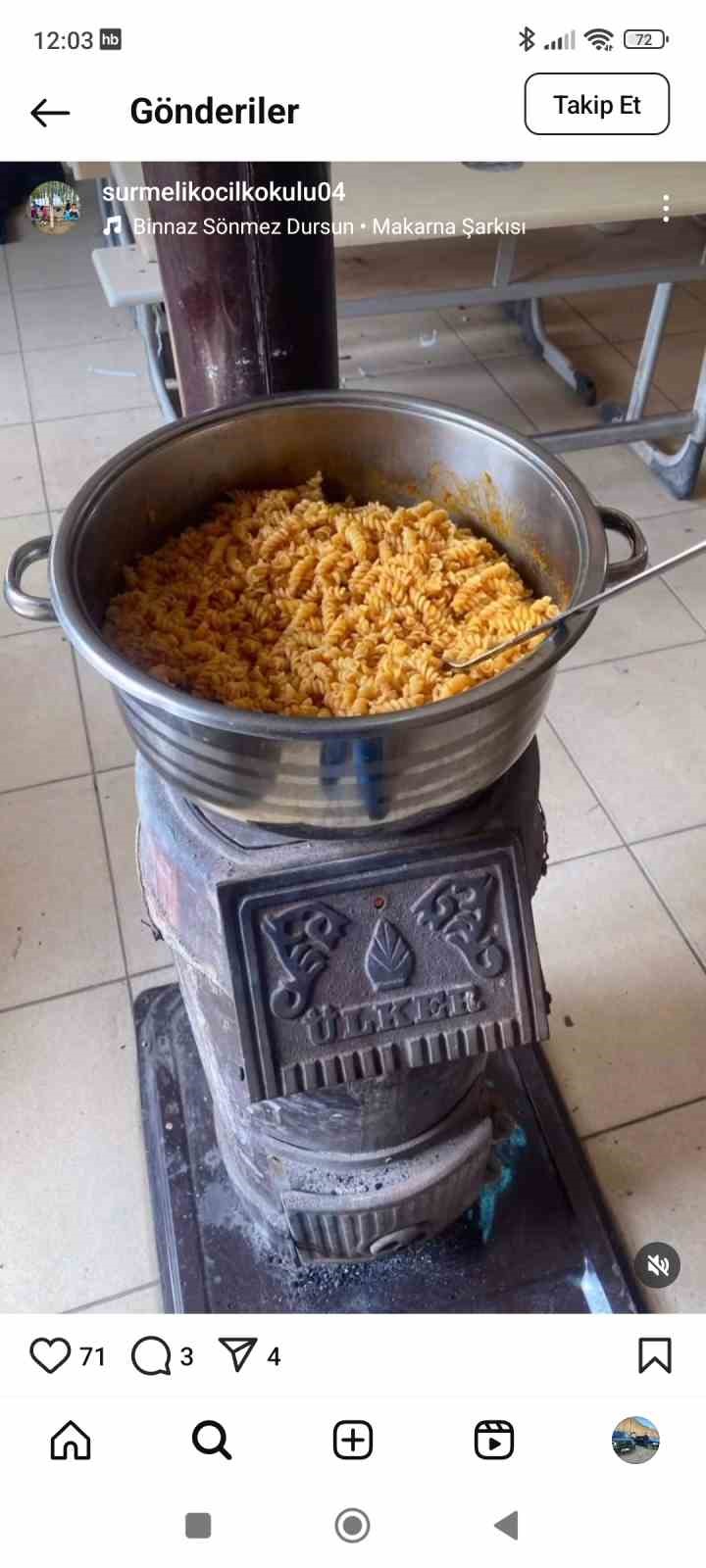 &Ouml;ğrenciler makarna yaparak eğlendi
