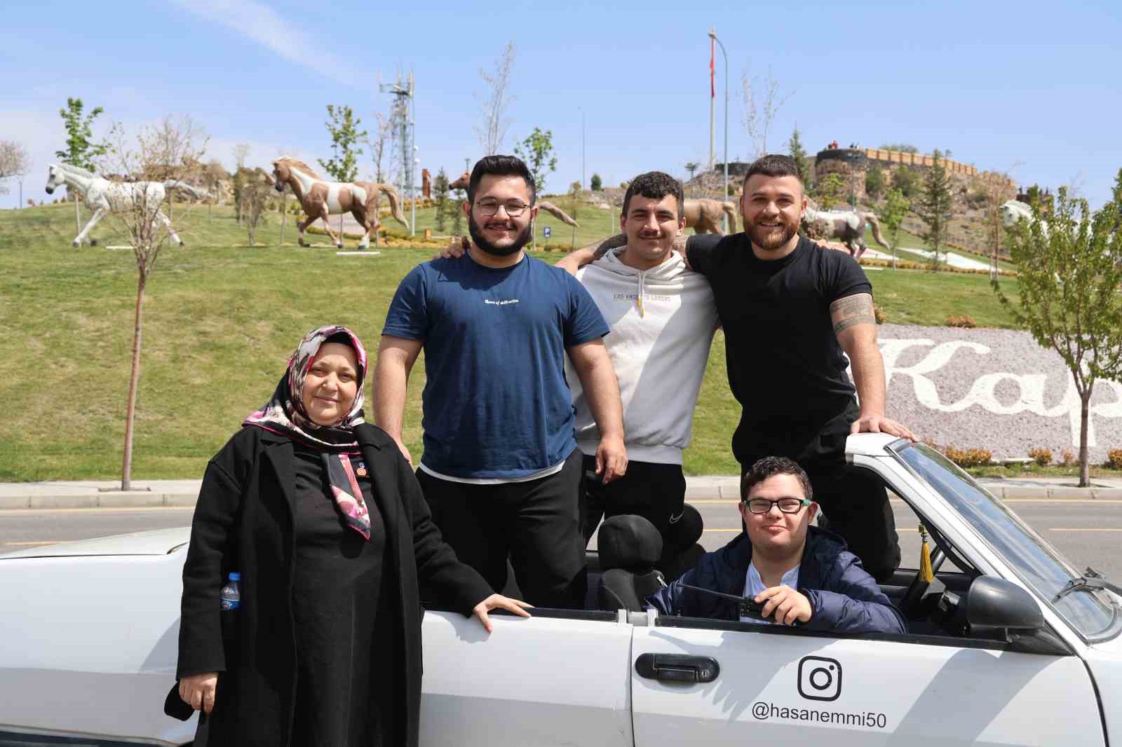 Down sendromlu Yusuf, 20 yaşında hayaline kavuştu
