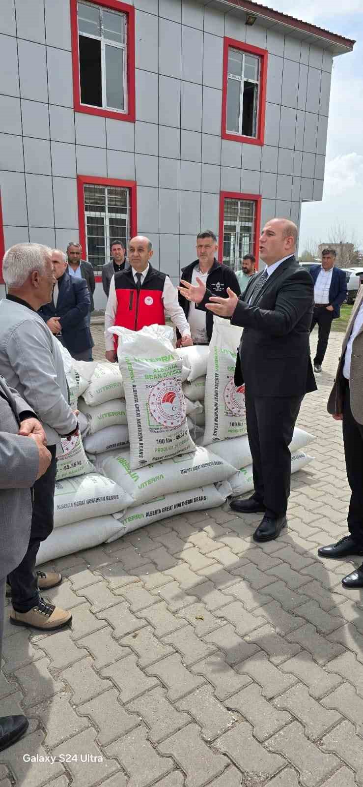 TAKEP Projesi kapsamında kuru fasulye tohumu dağıtıldı